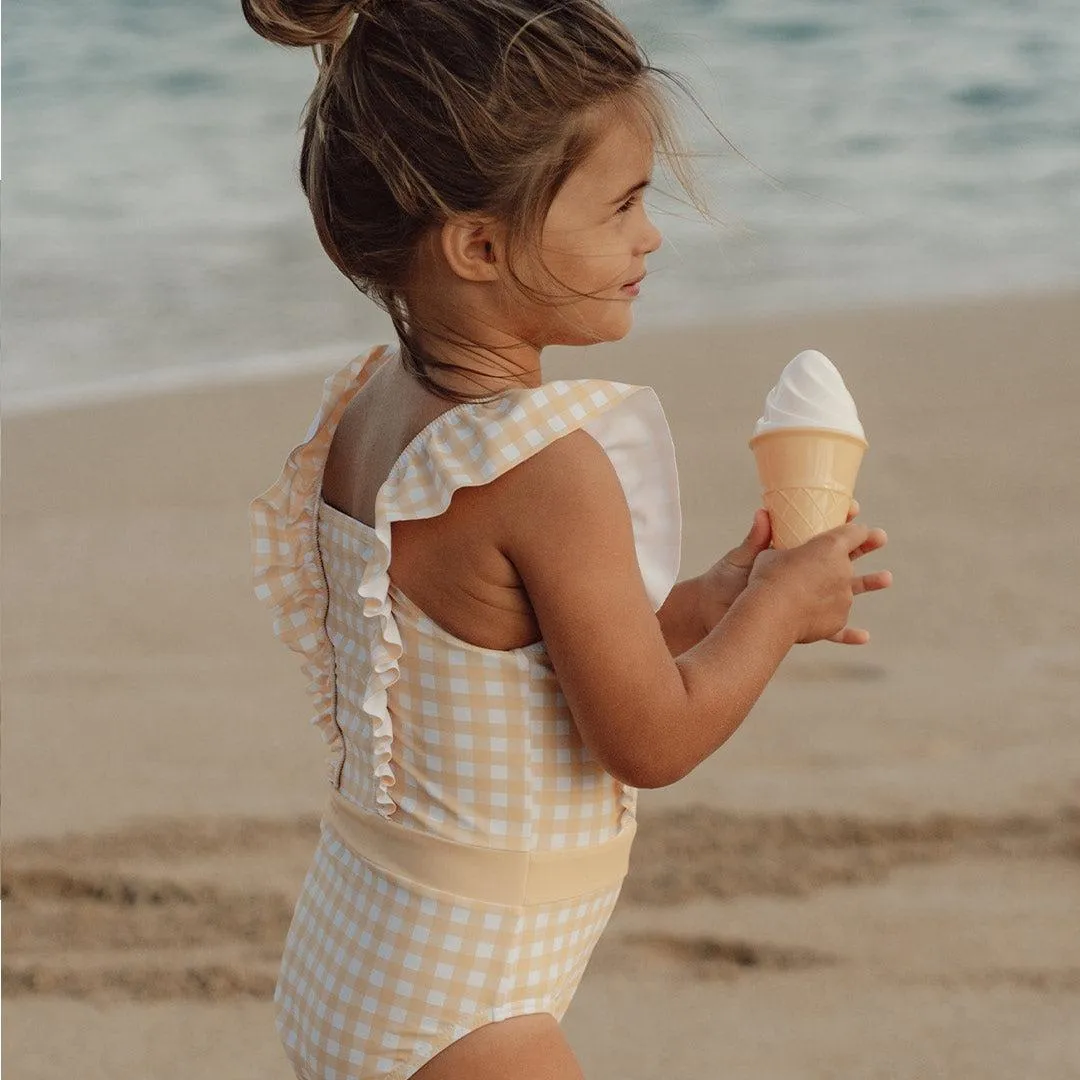 Little Dutch Volants Bathsuit - Sunshine Checks