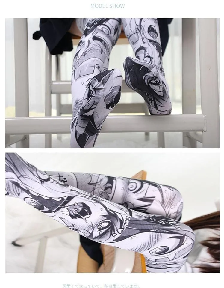Manga Face Stockings
