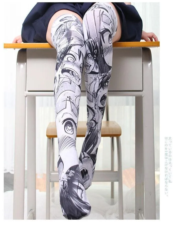 Manga Face Stockings