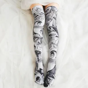 Manga Face Stockings