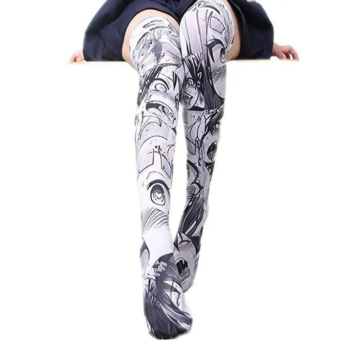Manga Face Stockings