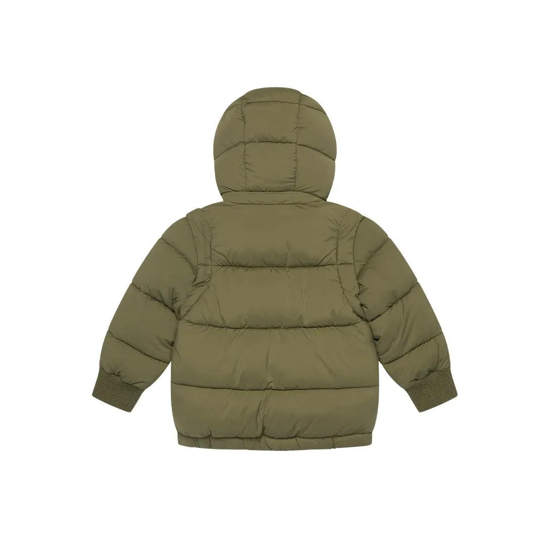 MORI Recycled Waterproof 3-In-1 Padded Coat - Olive