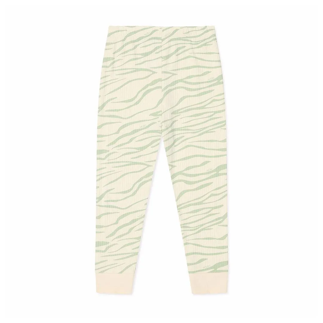 MORI Ribbed Zebra Stripe Pyjamas - Zebra