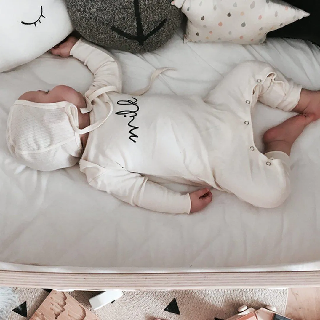 Organic Zoo Milk Playsuit - Natural