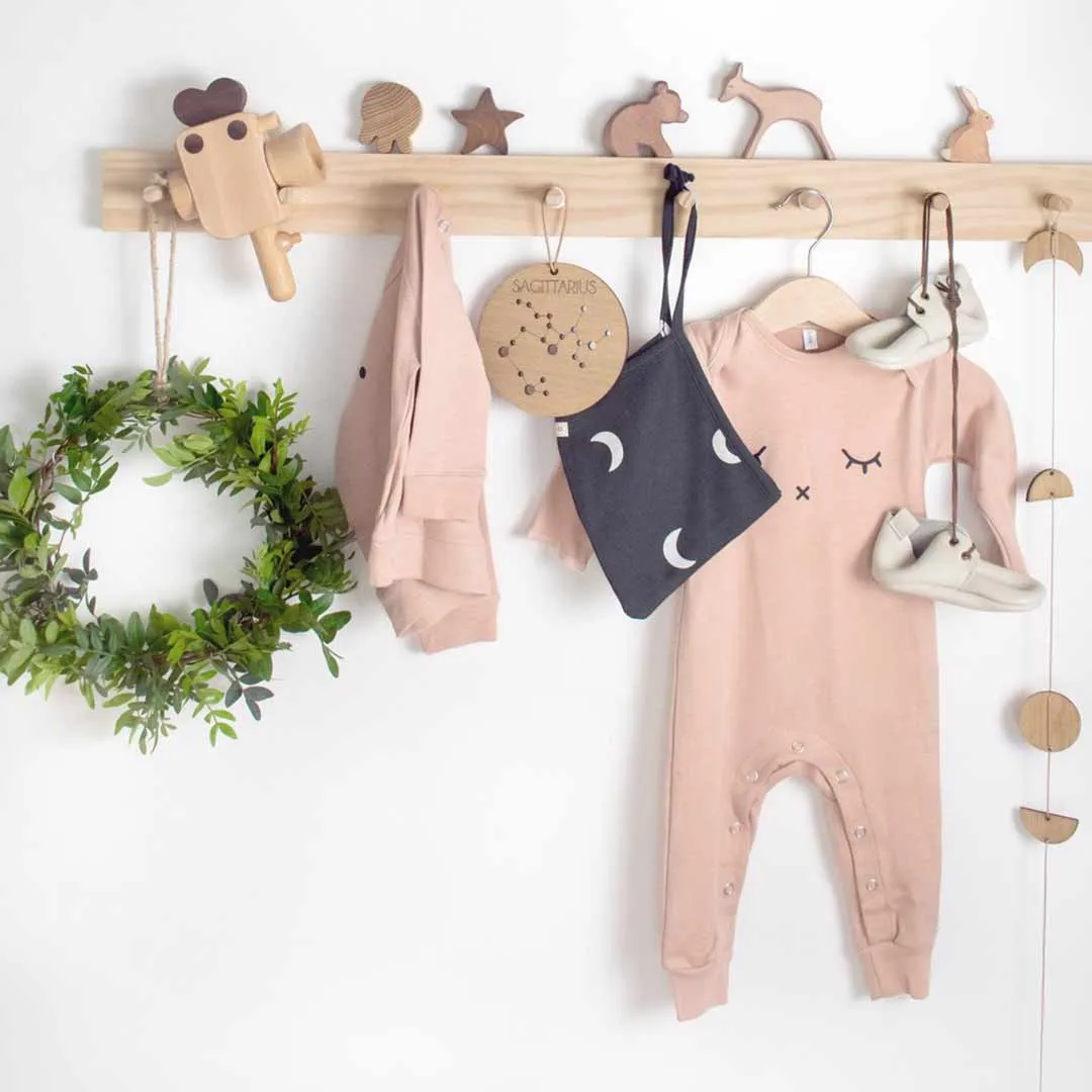Organic Zoo Sleepy Playsuit - Clay
