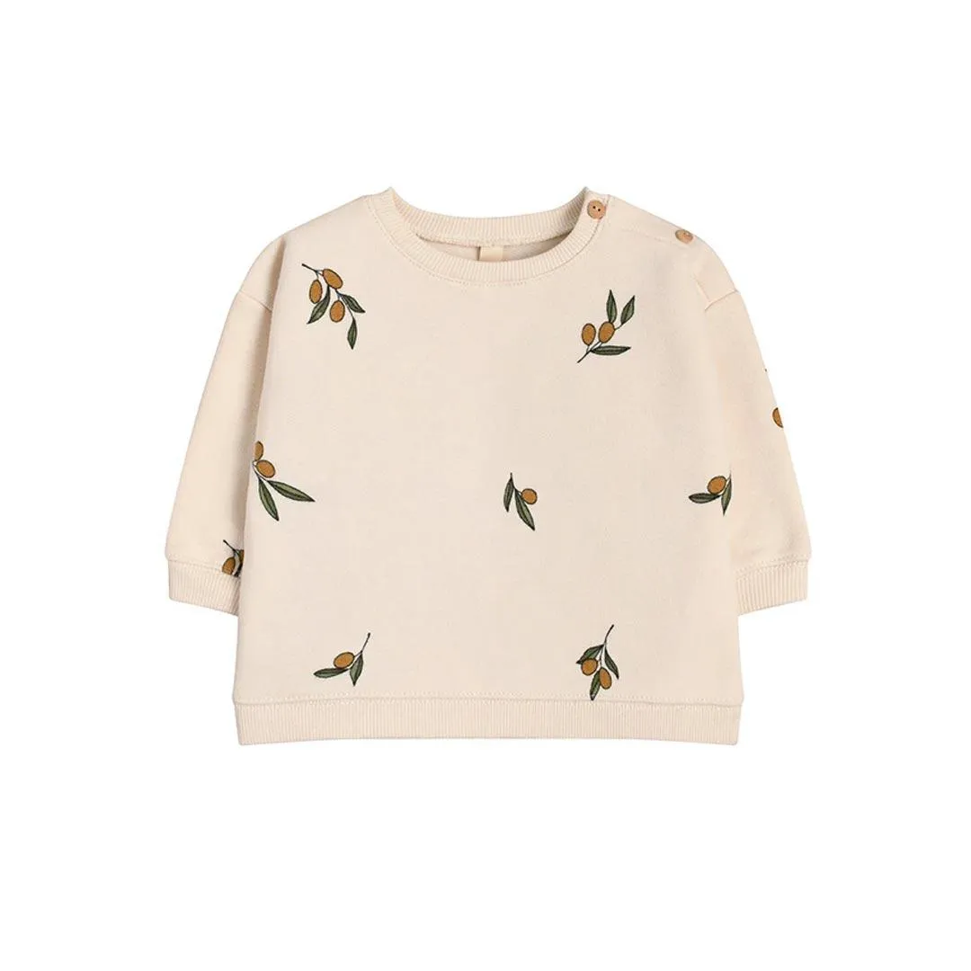 Organic Zoo Sweatshirt - Olive Garden