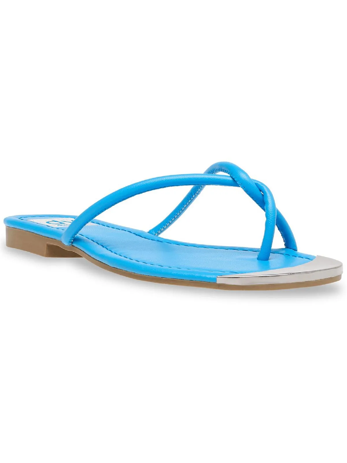 Penni Womens snake print toe loop Flip-Flops