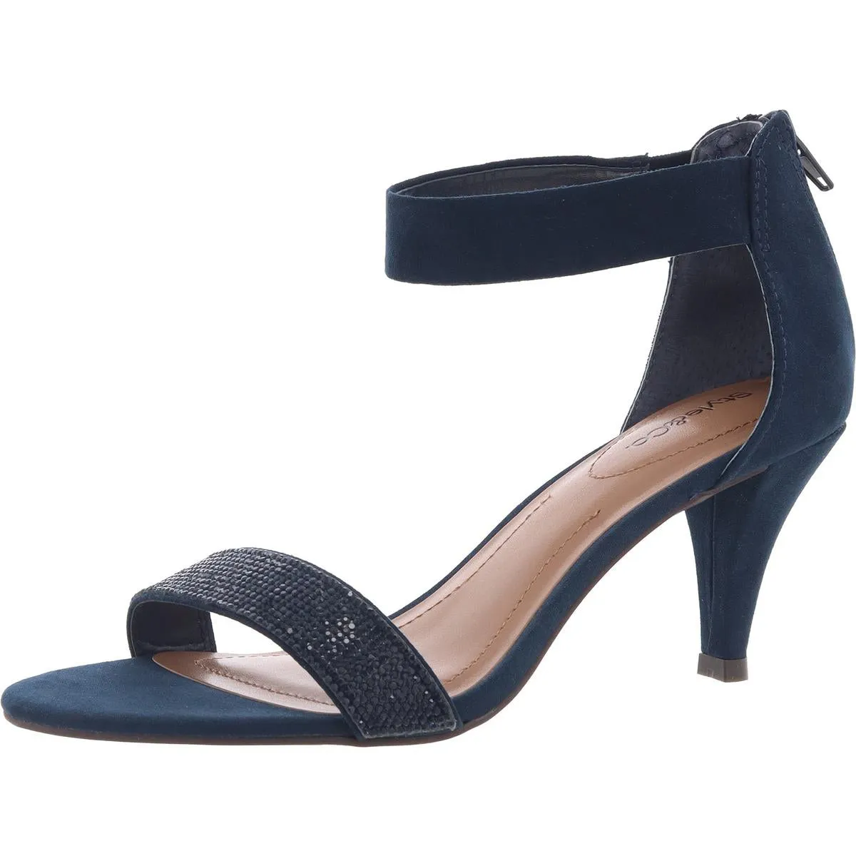 Phillys Womens Padded Insole Embellished Evening Heels