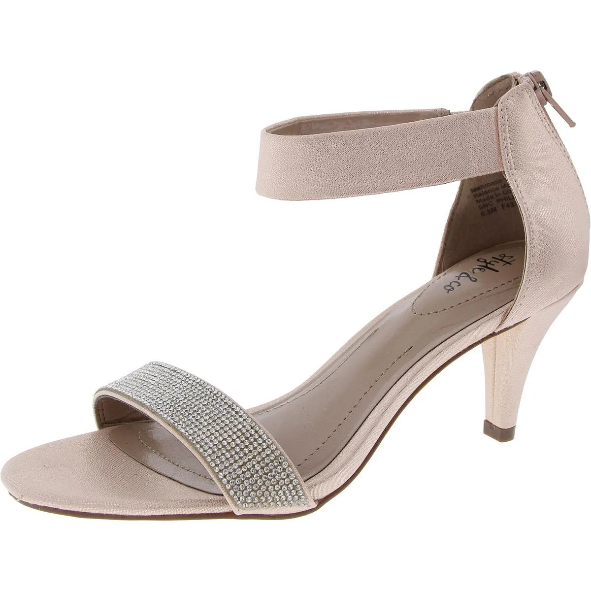Phillys Womens Padded Insole Embellished Evening Heels
