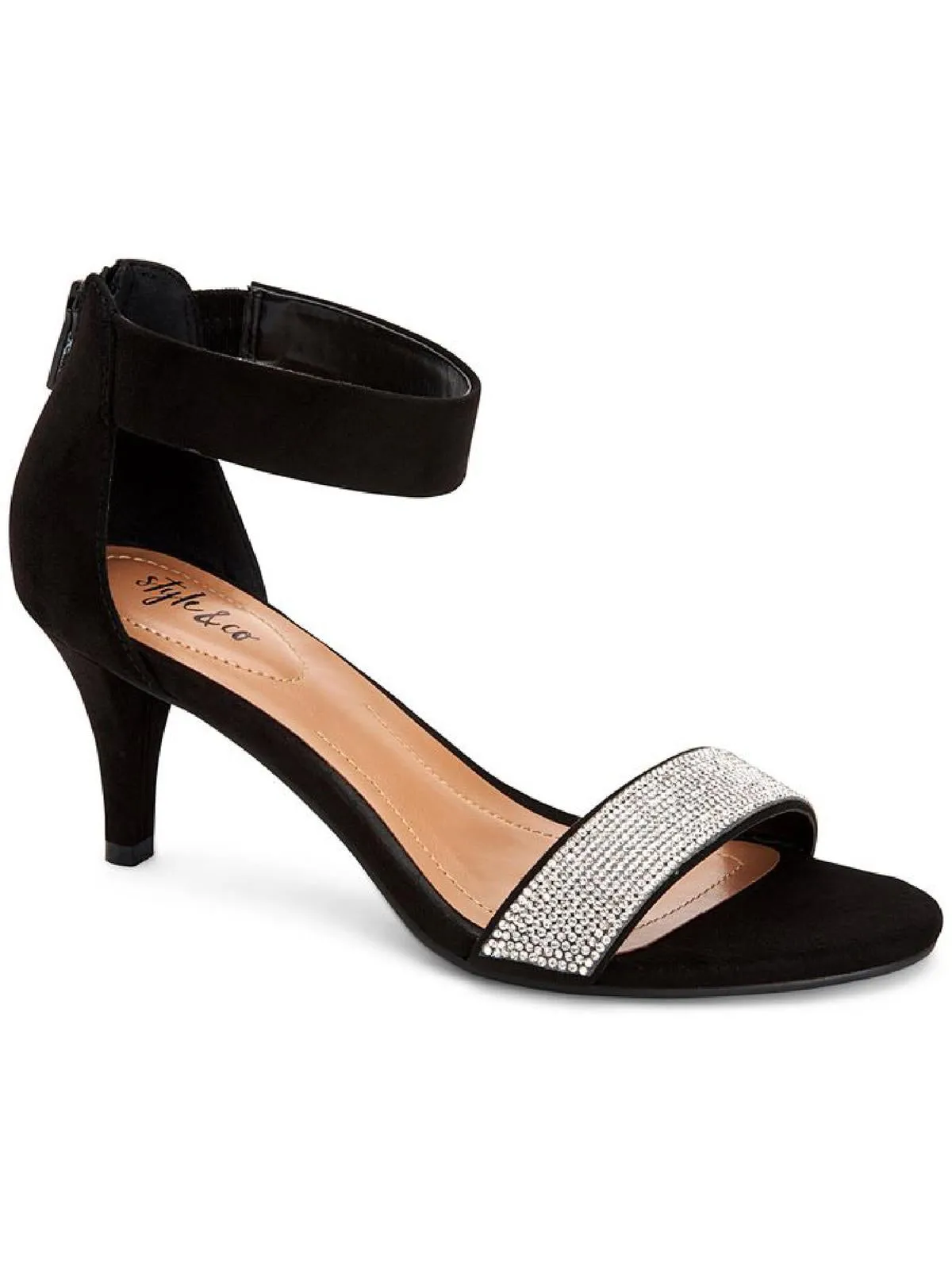 Phillys Womens Padded Insole Embellished Evening Heels