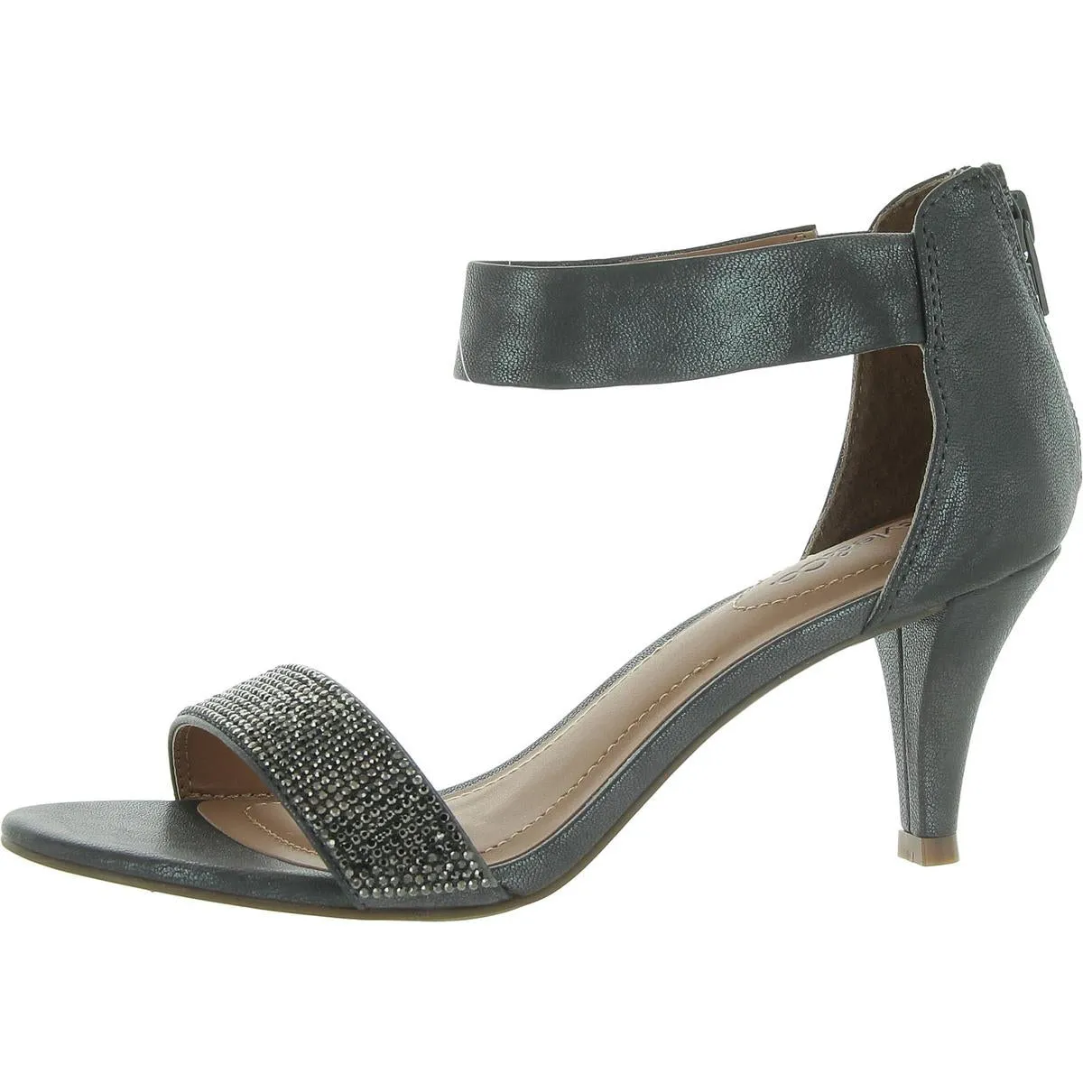 Phillys Womens Padded Insole Embellished Evening Heels