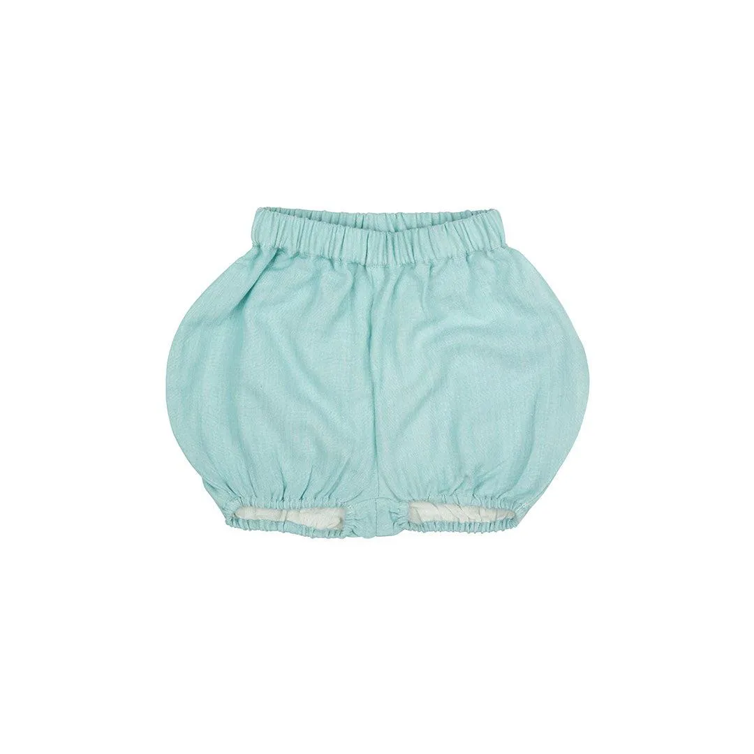 Pigeon Organics Plain Muslin Bloomers - Turquoise