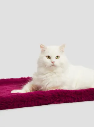 Pink Faux-Fur Luxury Pet Rug Guess