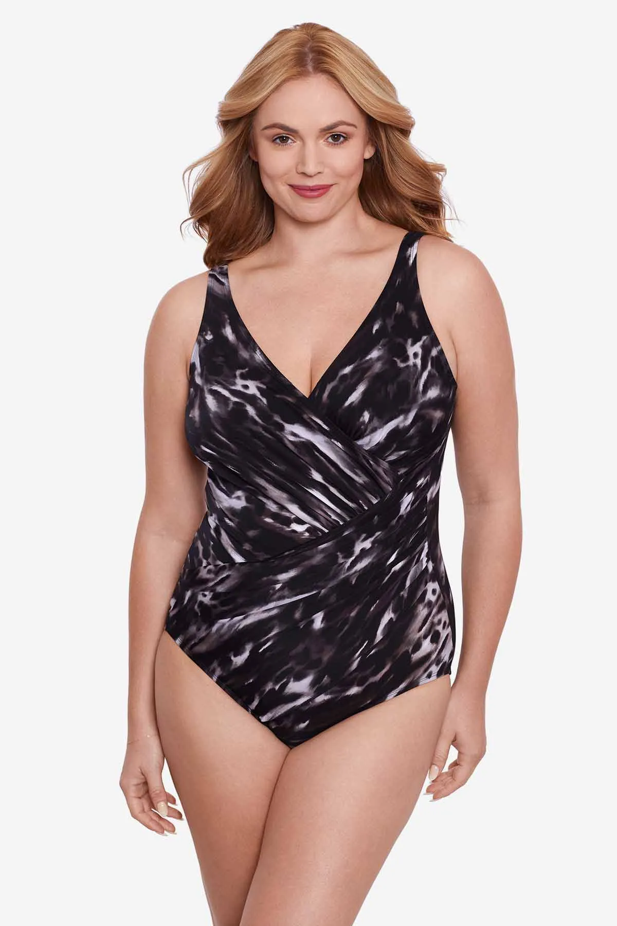 Plus Size Oceanus One Piece in Tempest