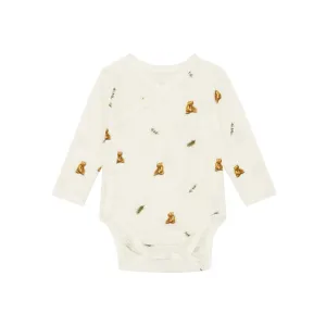 Rosa & Blue Long Bodysuit - Brown Bear