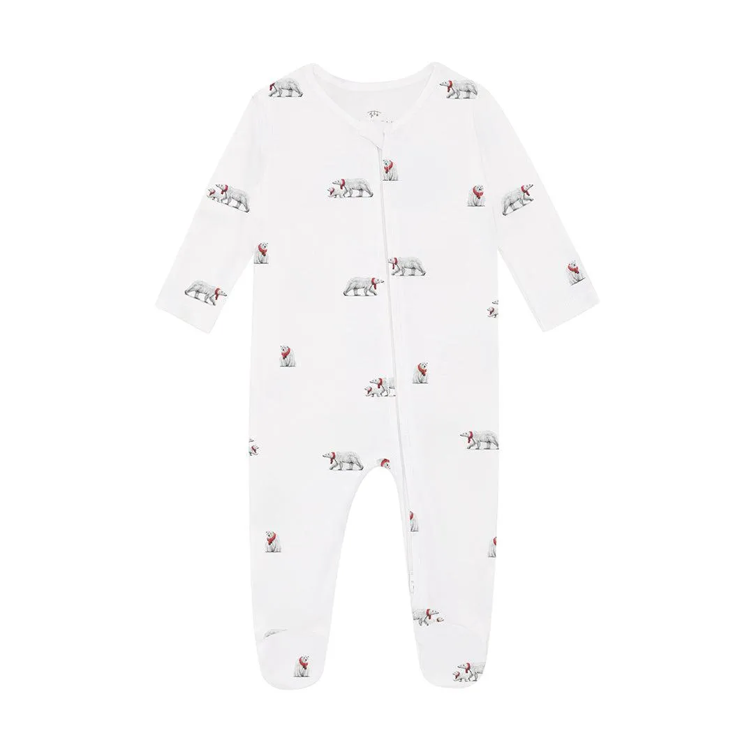 Rosa & Blue Sleepsuit - Polar Bear