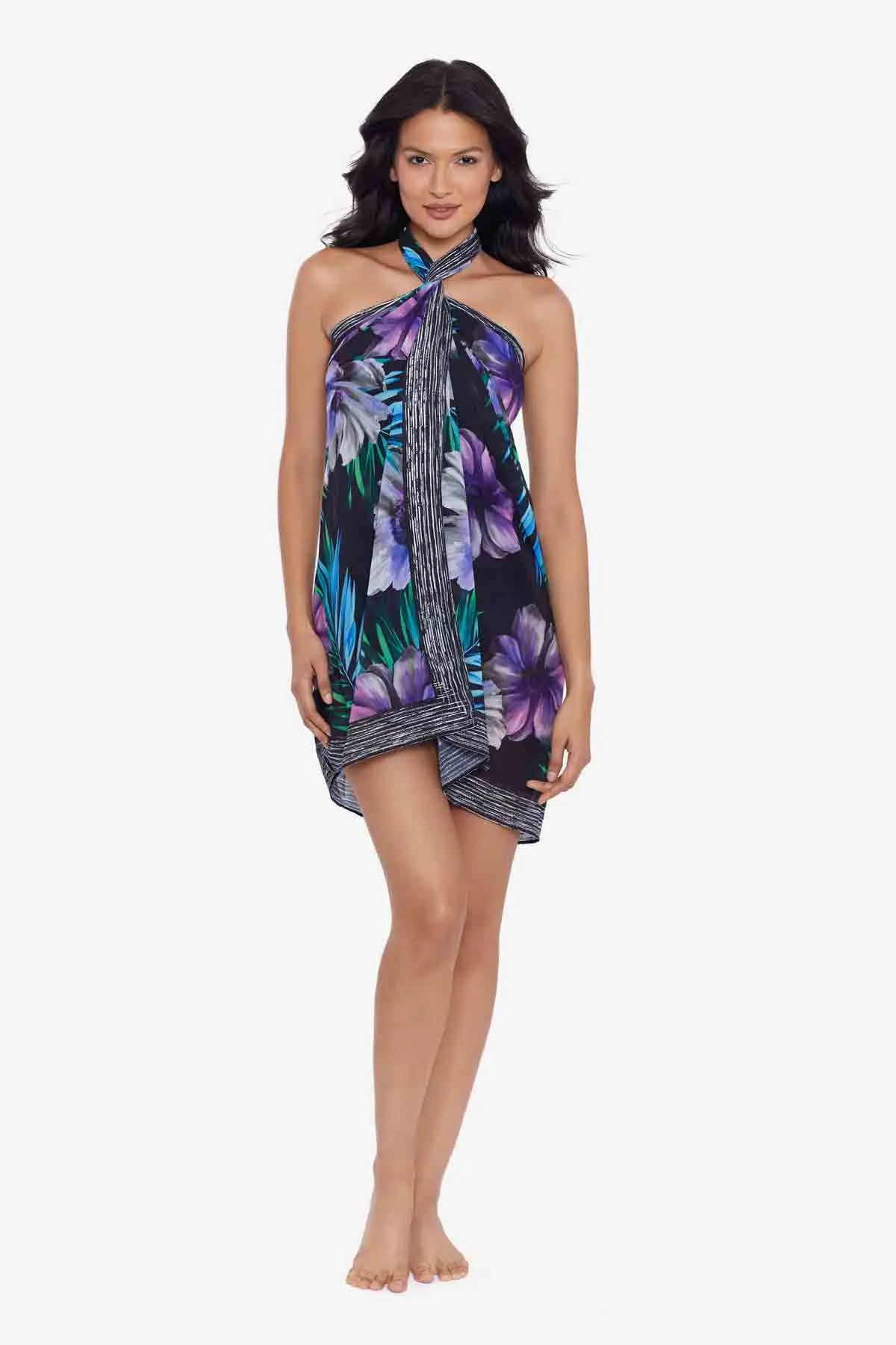 Scarf Pareo Cover Up in Flora Aura