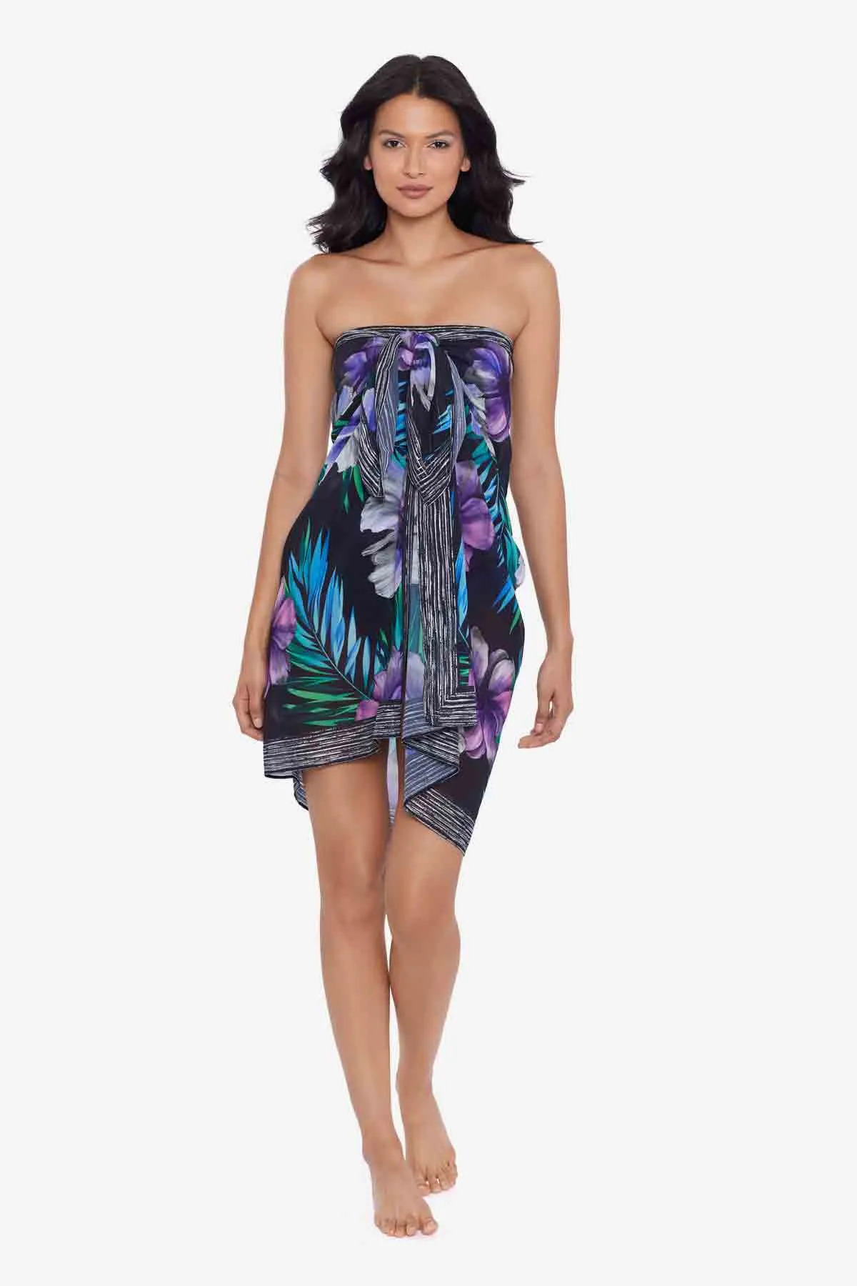 Scarf Pareo Cover Up in Flora Aura