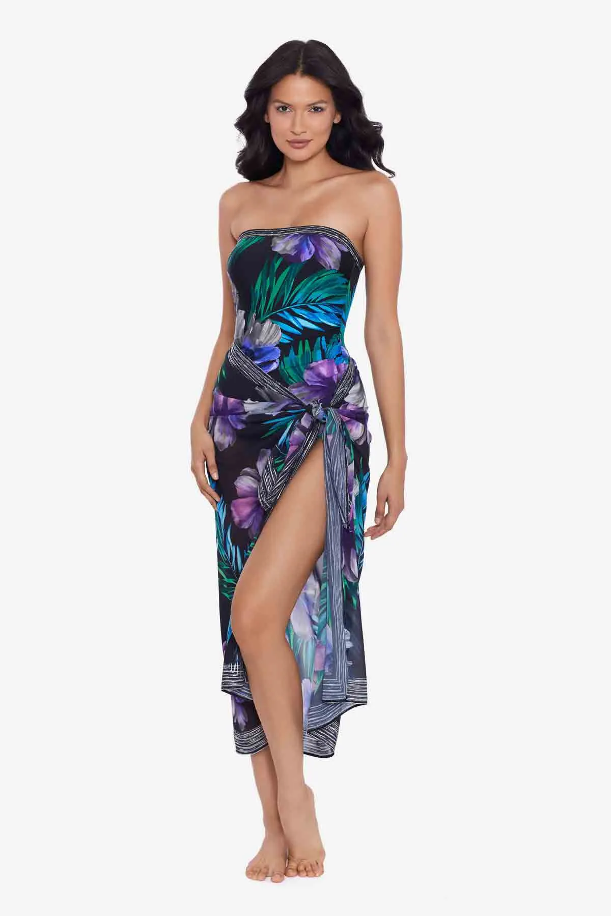 Scarf Pareo Cover Up in Flora Aura