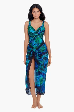 Scarf Pareo Cover Up in Palm Reeder