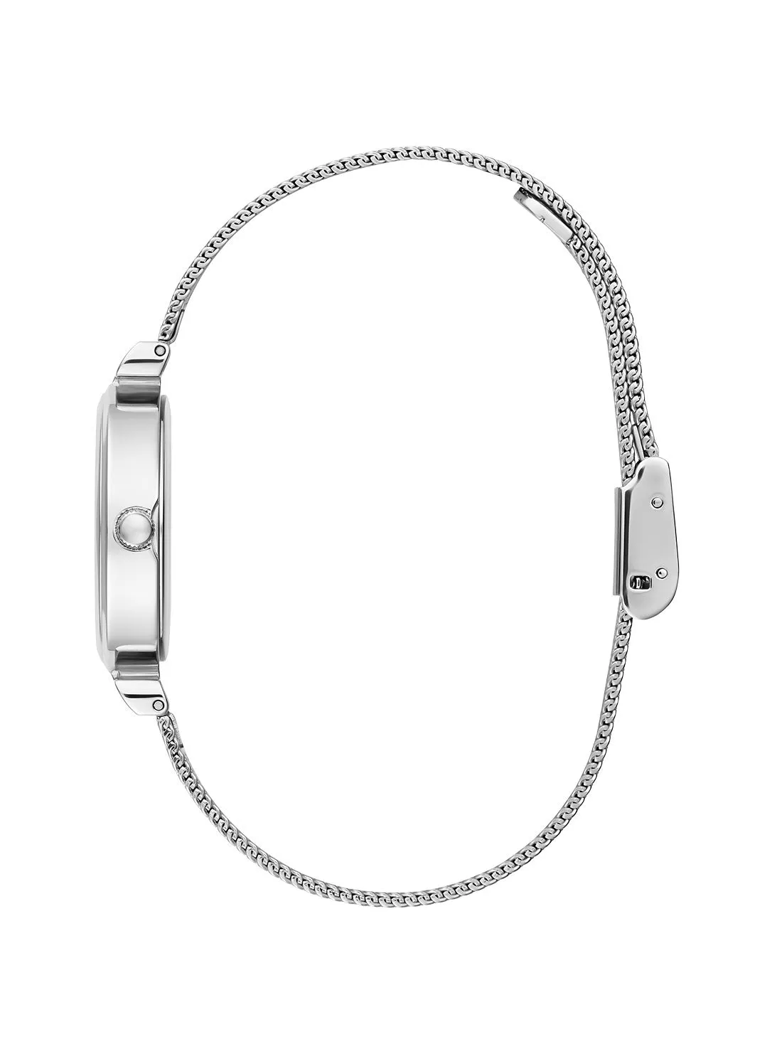 Silver Array Crystal Mesh Watch Guess