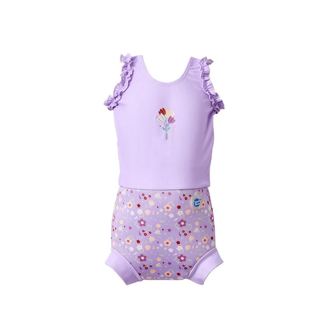Splash About Costume Happy Nappy Frill  - Lilac Spring