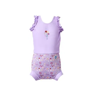 Splash About Costume Happy Nappy Frill  - Lilac Spring