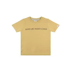 Turtledove London Living Life Embroidered T-Shirt - Sunshine
