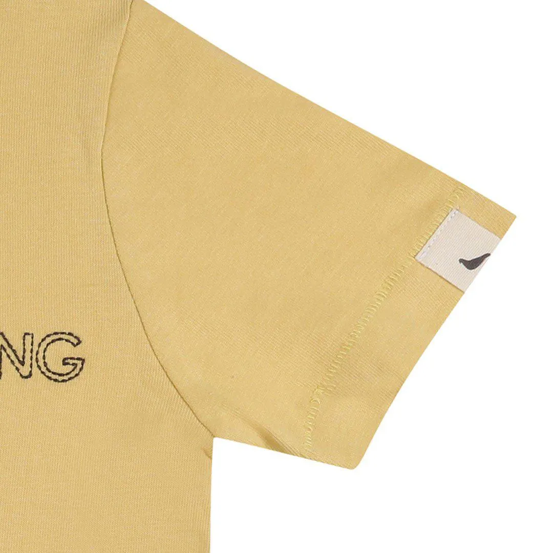 Turtledove London Living Life Embroidered T-Shirt - Sunshine