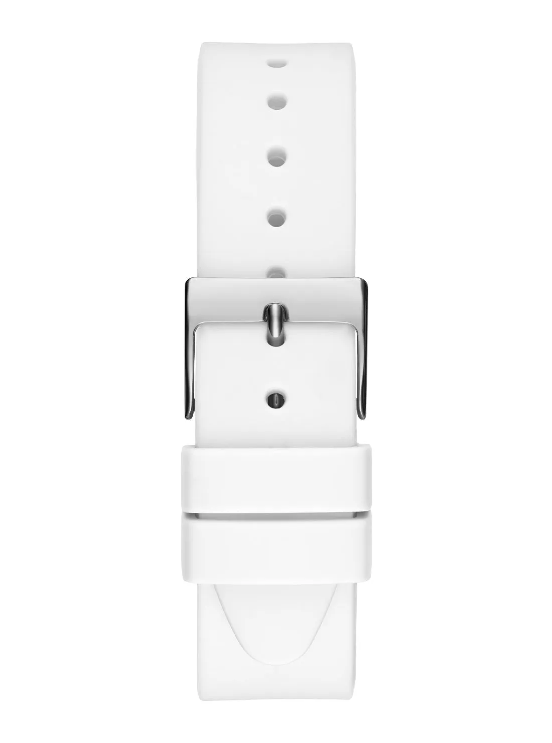 White Idol Lady Silicone Watch Guess
