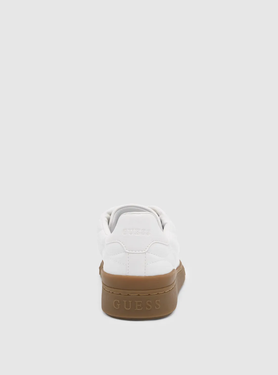 White Iquilt Low-Top Sneaker Guess