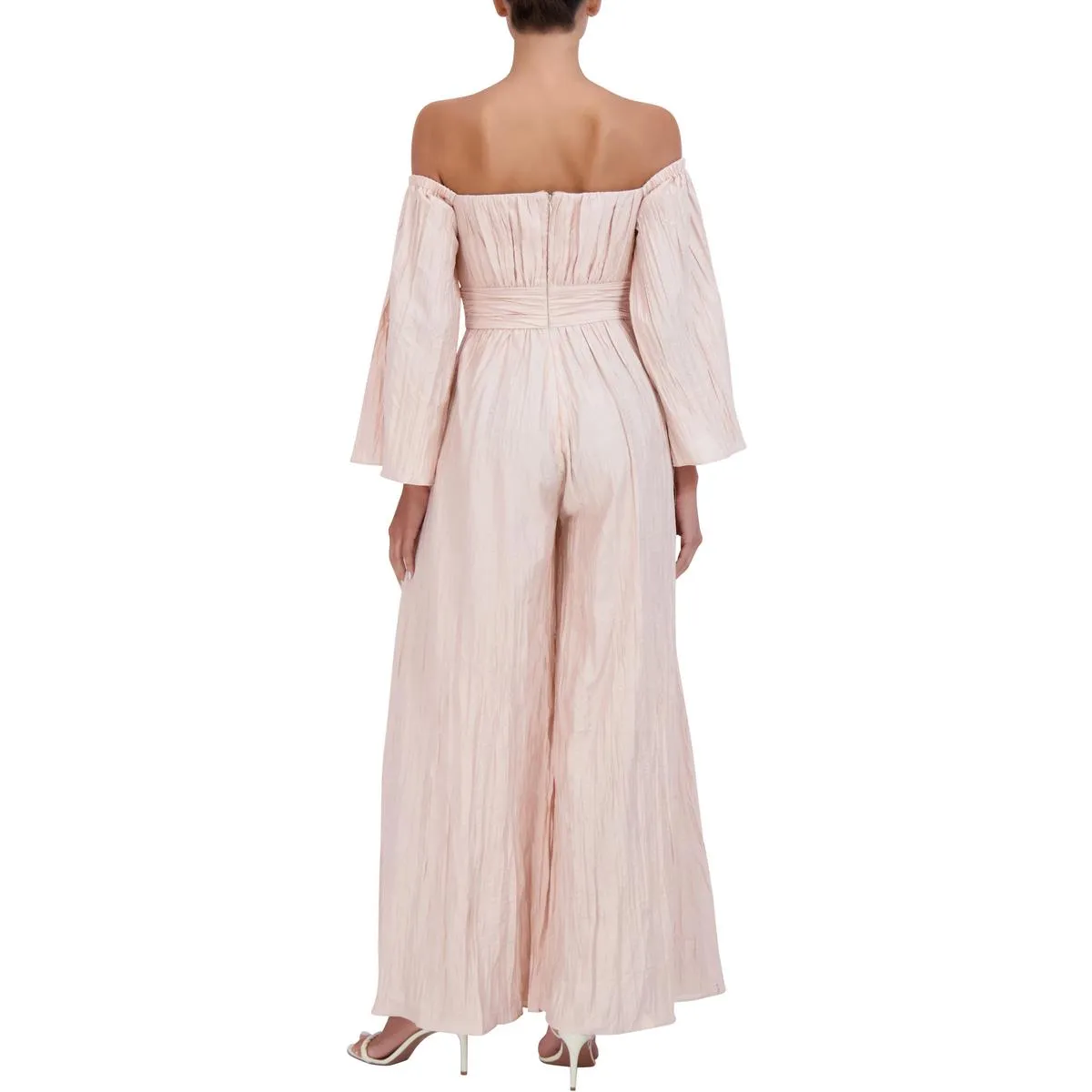 Womens Wide Leg Off The Shoulder Jumpsuit